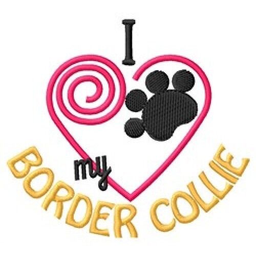 I "heart" My Border Collie Ladies Fleece Jacket 1295-2 Size S - Xxl