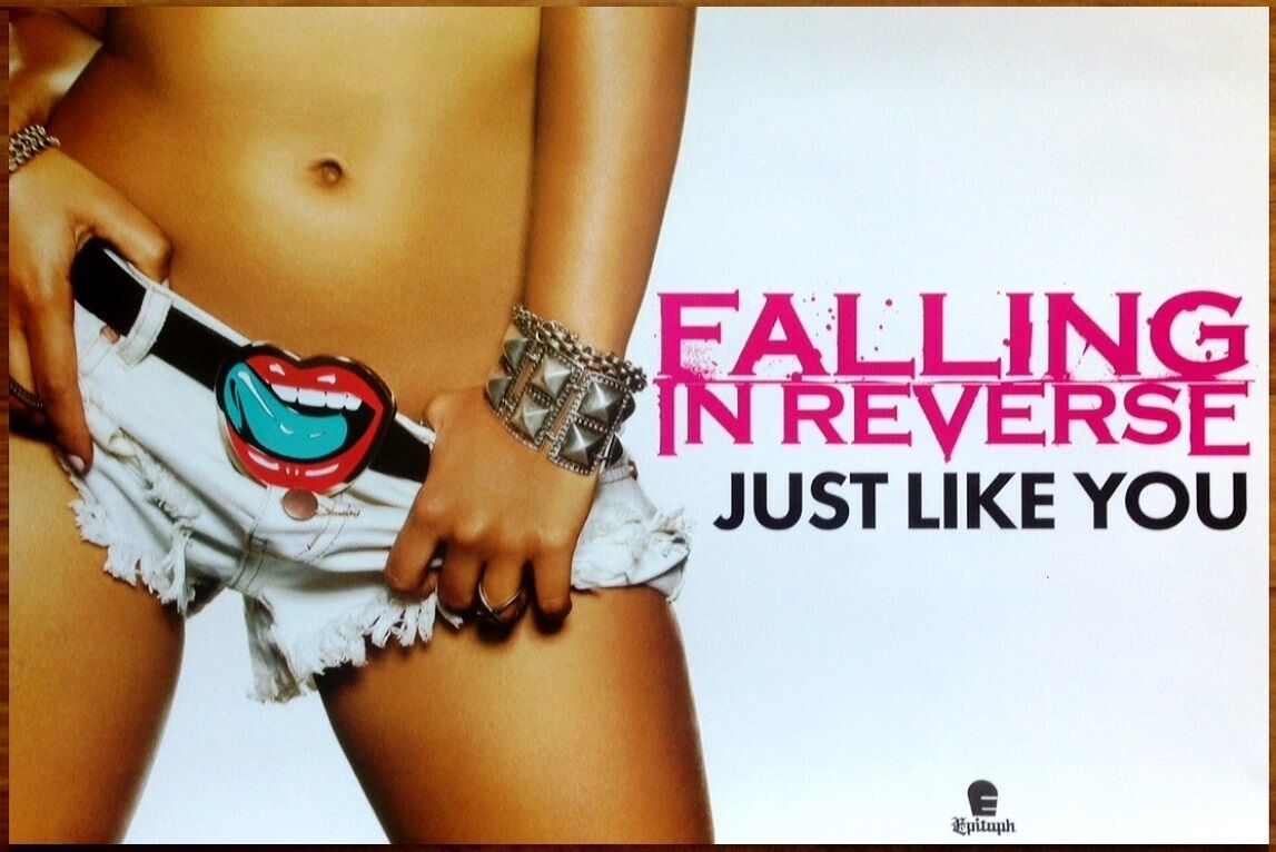 Falling In Reverse Just Like You Ltd Ed Discontinued Rare New Poster! Metal Rock