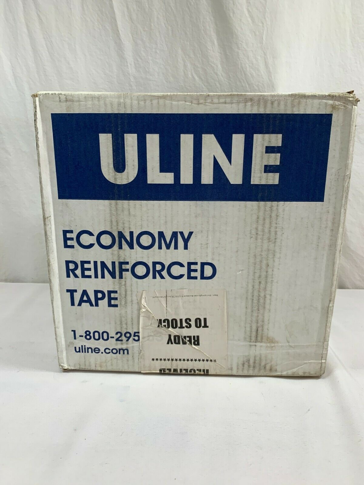 Uline Economy Reinforced 3 Inch X 375 Ft Tape - 8 Rolls - White S-2338