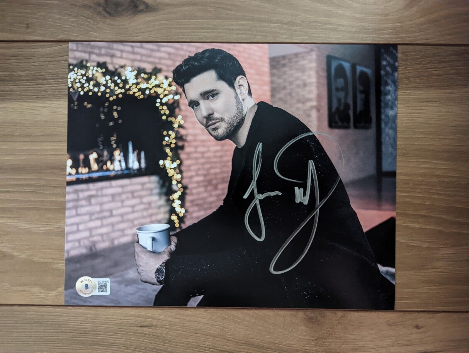 Michael Bublé Signed Autographed 8x10 Photo Coa Bas Beckett #bg39490