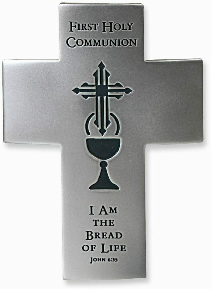 1 X First Holy Communion Wall Cross - Bread Of Life John 6:35