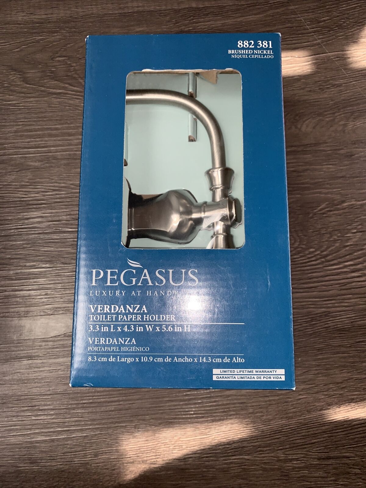 Pegasus Verdanza Toilet Paper Holder Brushed Nickel 882 381