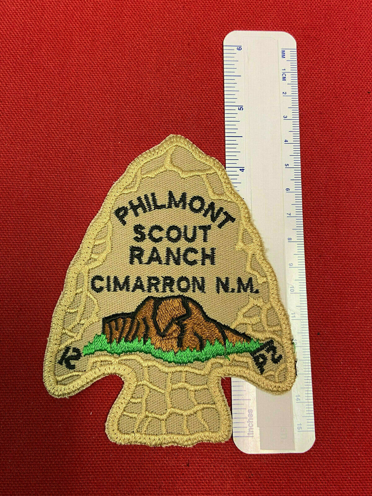 1990s Philmont Scout Ranch Trading Post Oversized Arrowhead Patch [gt1502]
