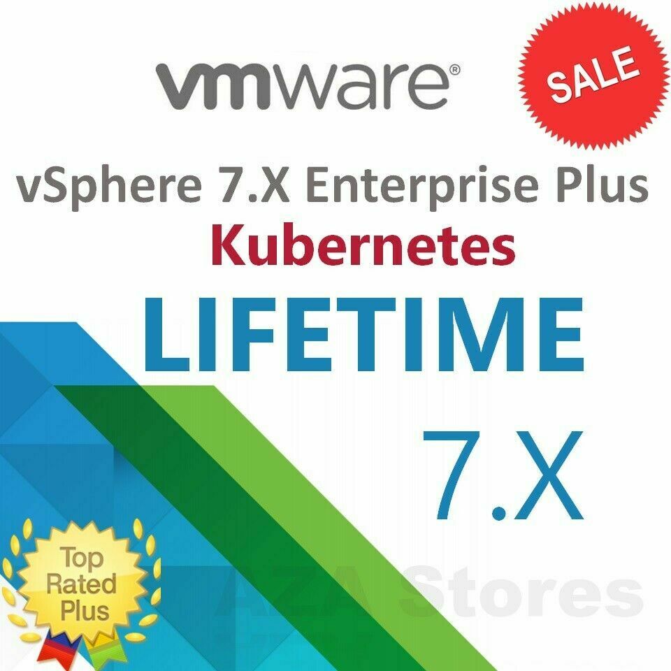 Vmware Esxi Vsphere 7.x Ent. Plus With Kubernetes⭐unlimited Cpu⭐fast Delivery