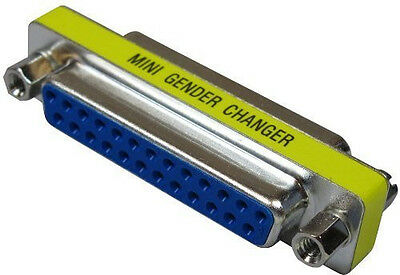 Db25 25-pin Mini Female To Female Gender Changer Plug Mini Adapter Sgc-25ff