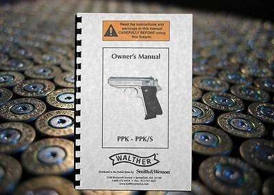 Walther Ppk Ppk/s Pistol Owners Instruction Gun Manual