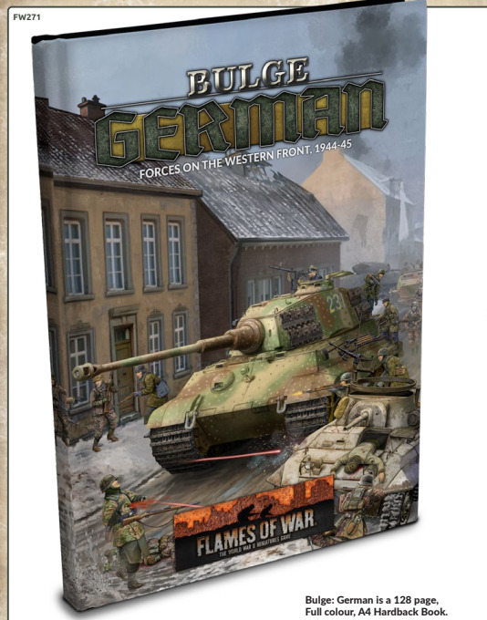 Bulge: German Hardcover Book Flames Of War Late War New