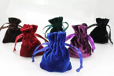 10pcs Small 3"x4" Velvet Bags, Jewelry Wedding Party Favors,drawstring Pouch