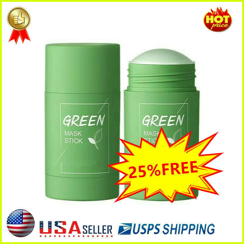 Green Tea Purifying Clay Stick Mask Anti-acne Deep Cleansing, Oil Control Beauty