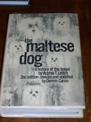 Rare Dog Book "the Maltese Dog A History" By Leitch & Carno 1970 490 Pages In Dw
