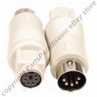 Keyboard Adapter Ps2 6pin Female To At 5pin Din Male Adaptor Cable/cord/wire {nc