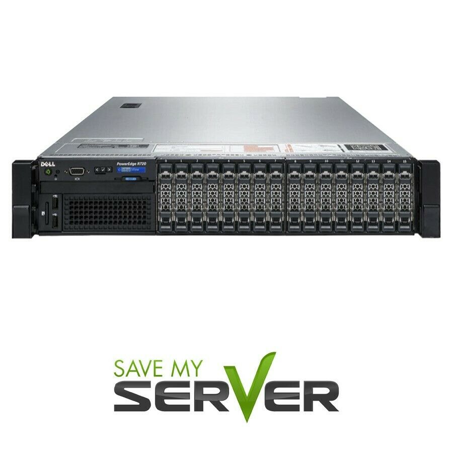 Dell Poweredge R720 Server / 2x E5-2630 = 12 Cores / 16gb Ram / H710