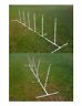 Dog Agility Equipment Weave Poles Adj Angle & Spacing