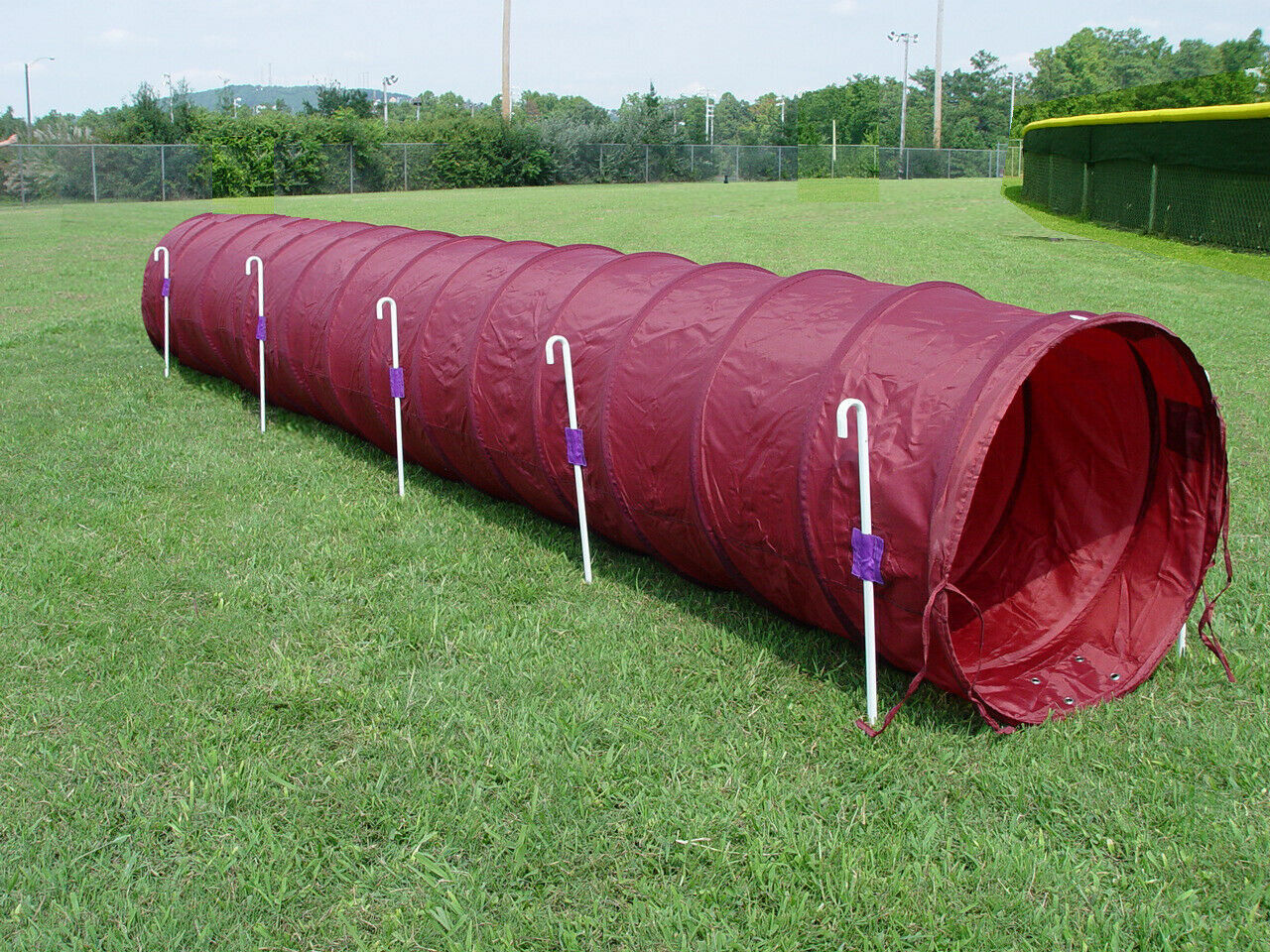 Dog Agility Tunnel. 14' Long X 24" Diameter, Multiple Colors, Stakes Included!