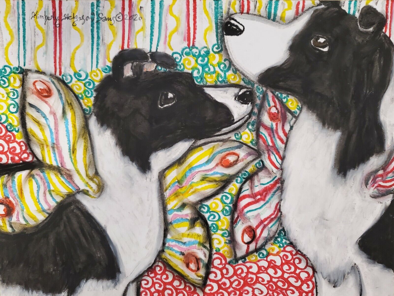 Border Collie Faery 8.5 X 11 Art Print Dog Impressionism Gift Fairy Faeries