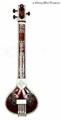 Professional Indian Musical Tun Wood 5 String Flat Tambura Instruments Tanpura