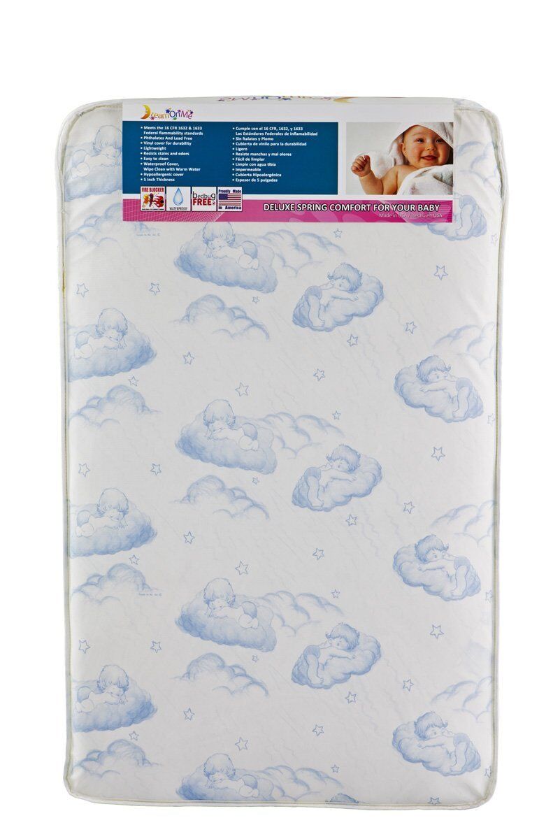3" Inner Spring Baby Play Yard Mattress Crib Beds Comfort Resist Stains Odors