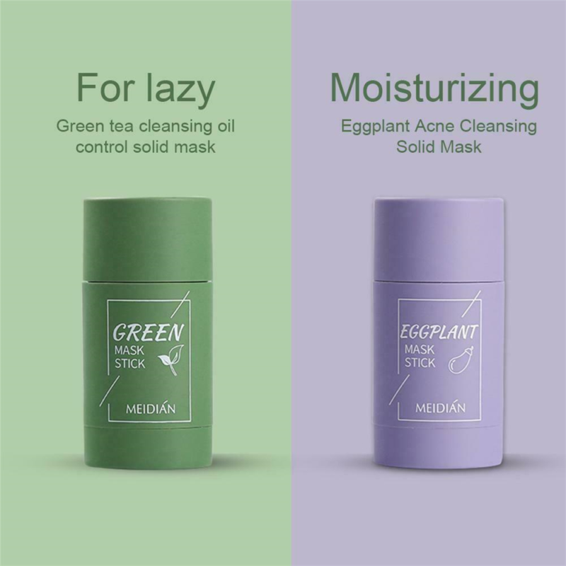 Green Tea Purifying Clay Stick Mask Anti-acne Deep Cleansing, Oil Control Beauty