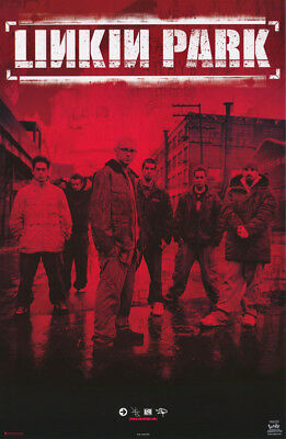 Poster :music : Linkin Park  - Group Posed - Red - Free Shipping ! #7602  Rc11 E
